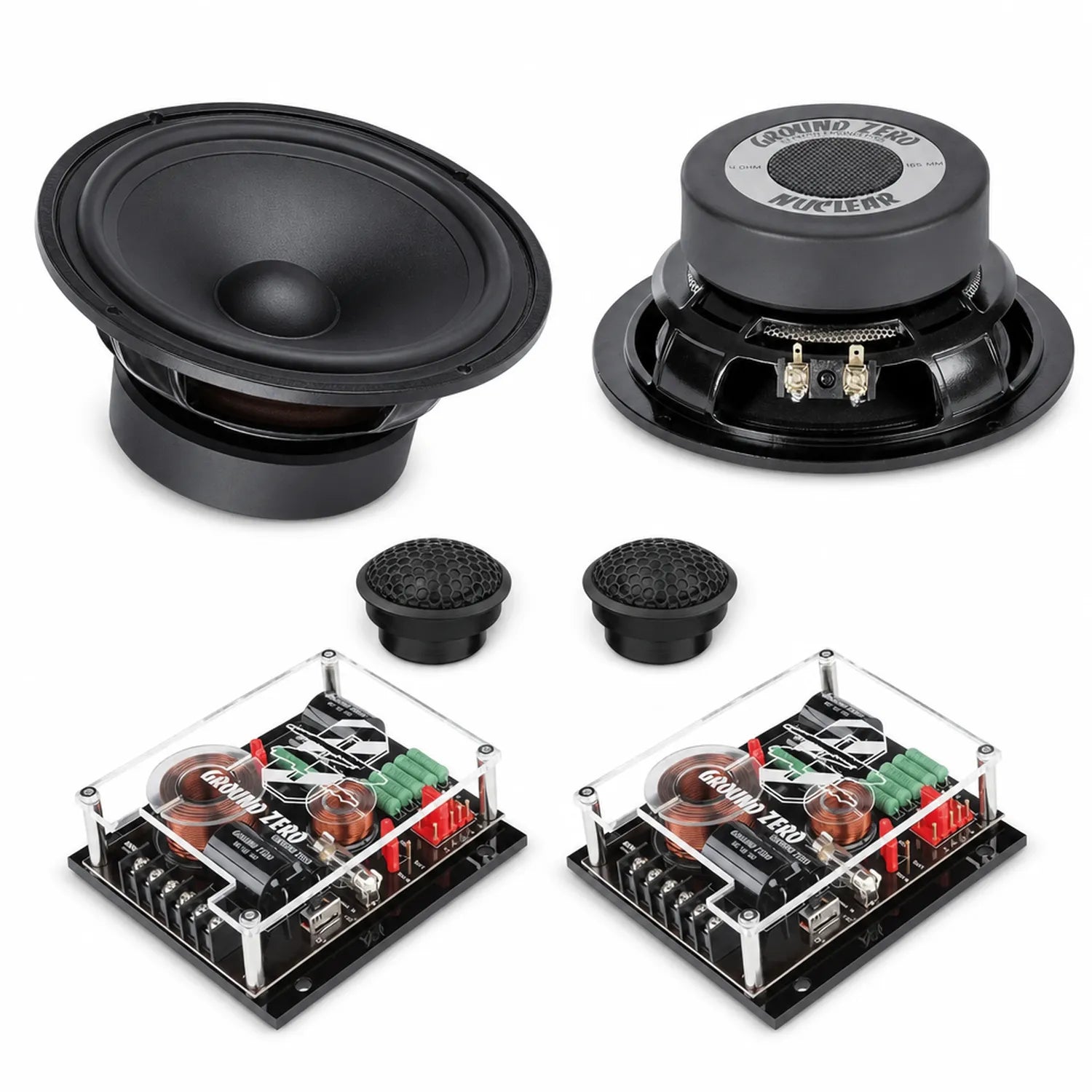 Ground Zero Nuclear GZNC 1650SQ 6.5 inch speaker set
