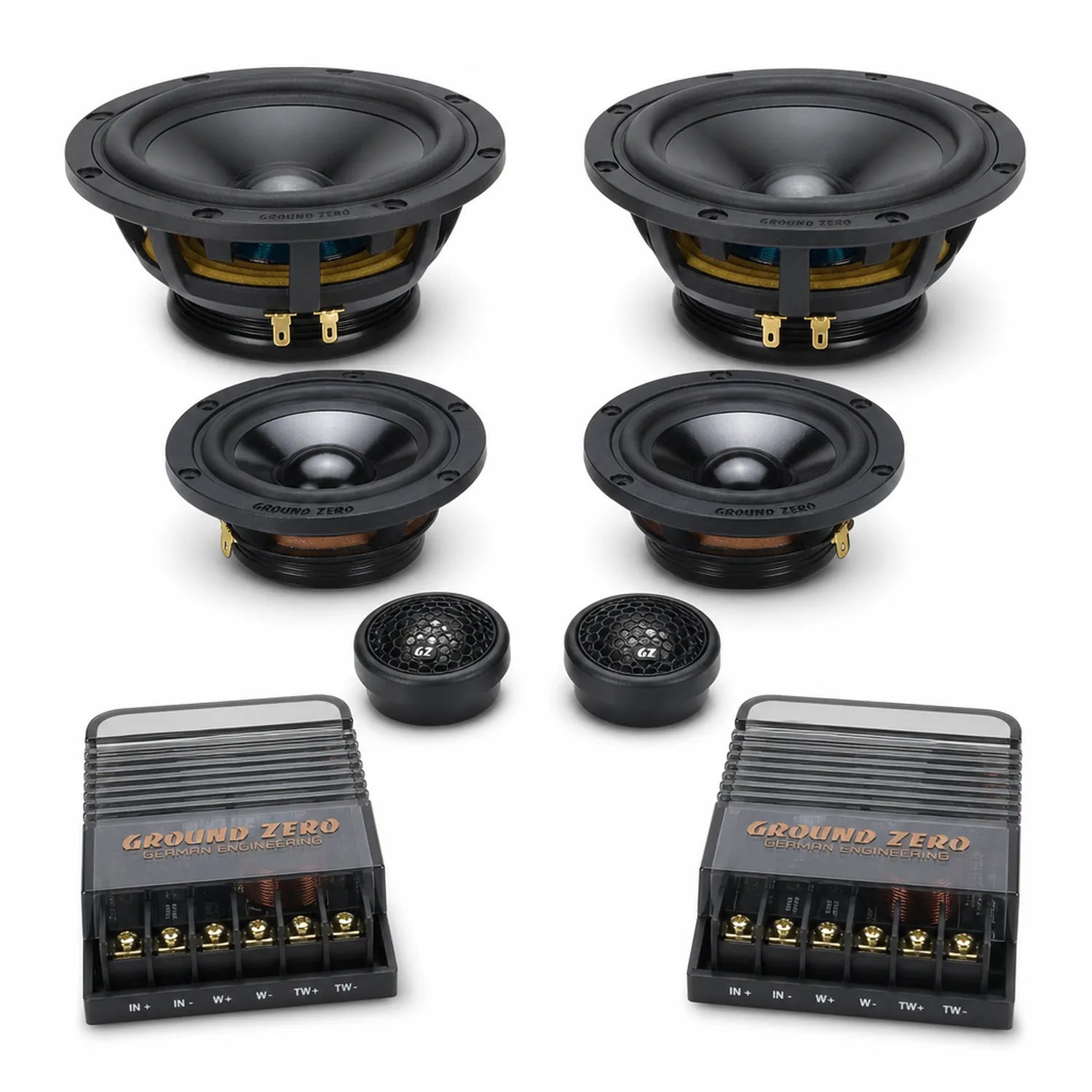 Ground Zero Uranium GZUC 165.3SQ 6.5 inch speaker set
