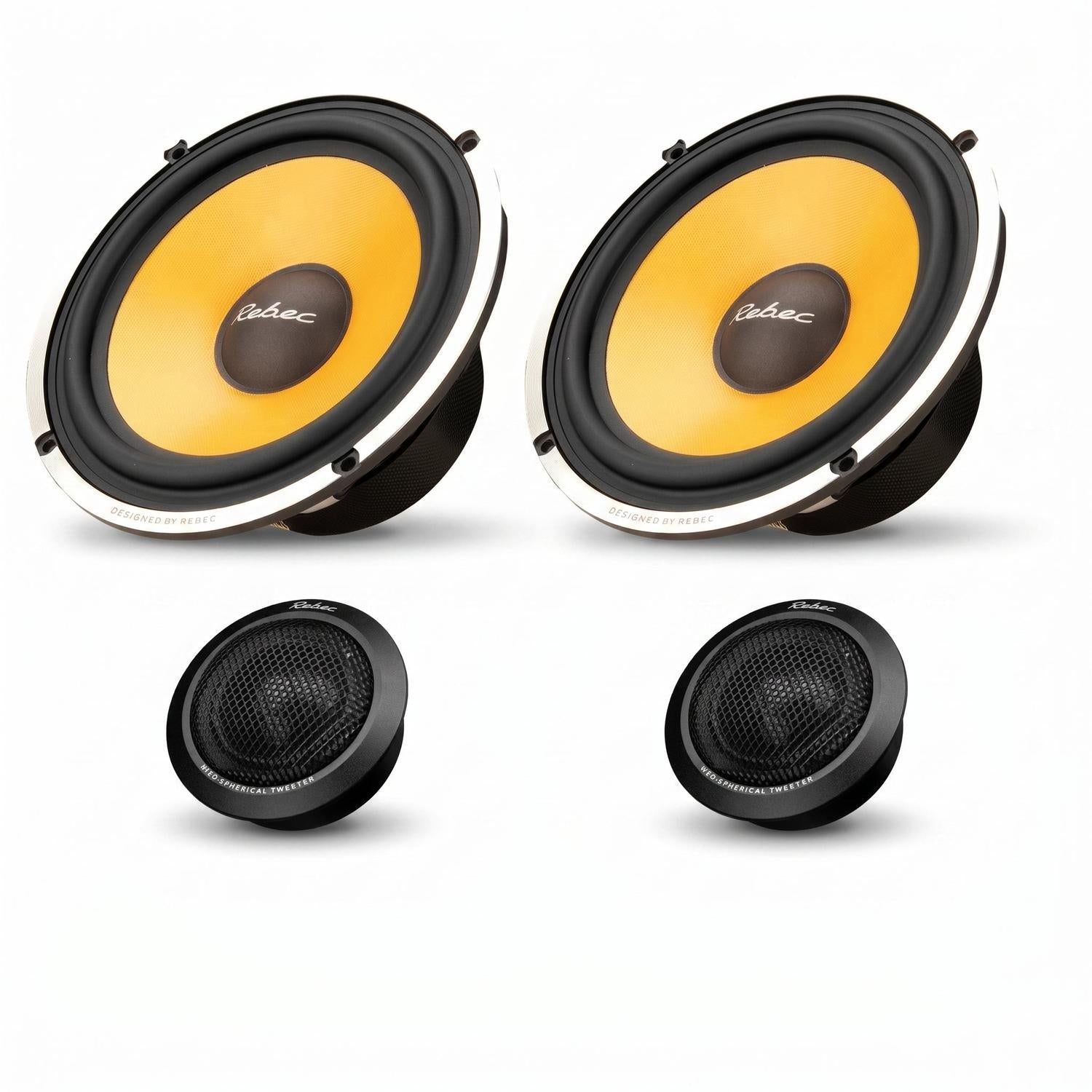 Woofer Shard-Lab 16,5cm 150W 8 Ohm – Diffusore Medio-basso Italiano Con Cono Giallo - 2