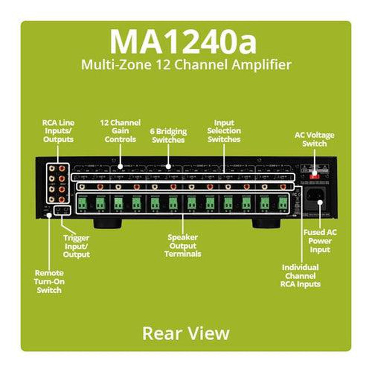 Dayton Audio-MA1240a-12-Kanal Verstärker-Masori.de