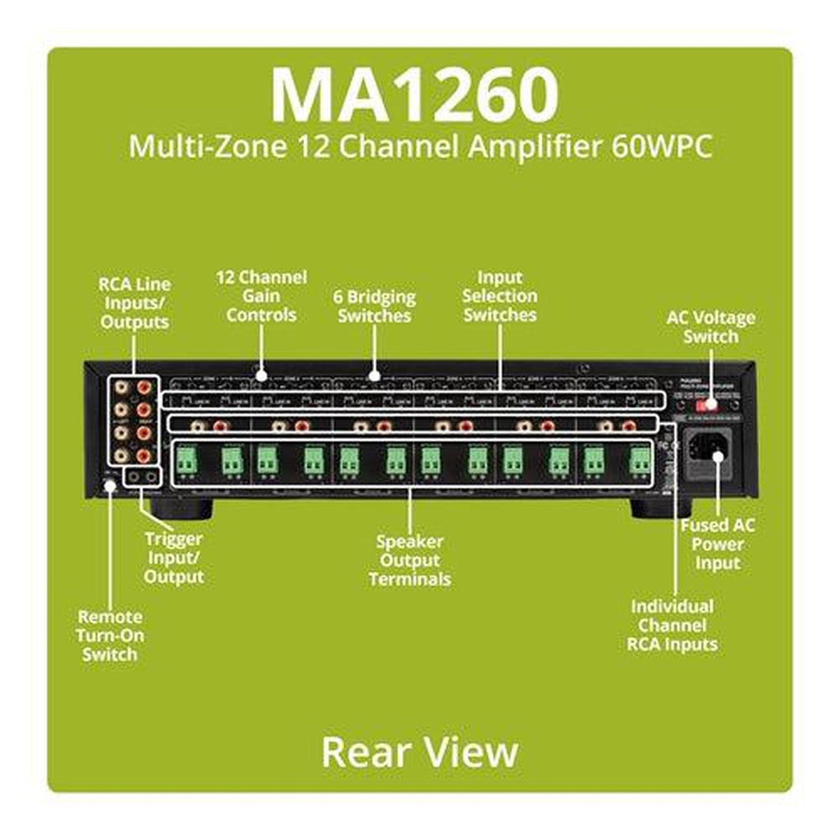 Dayton Audio-MA1260-12-Kanal Verstärker-Masori.de