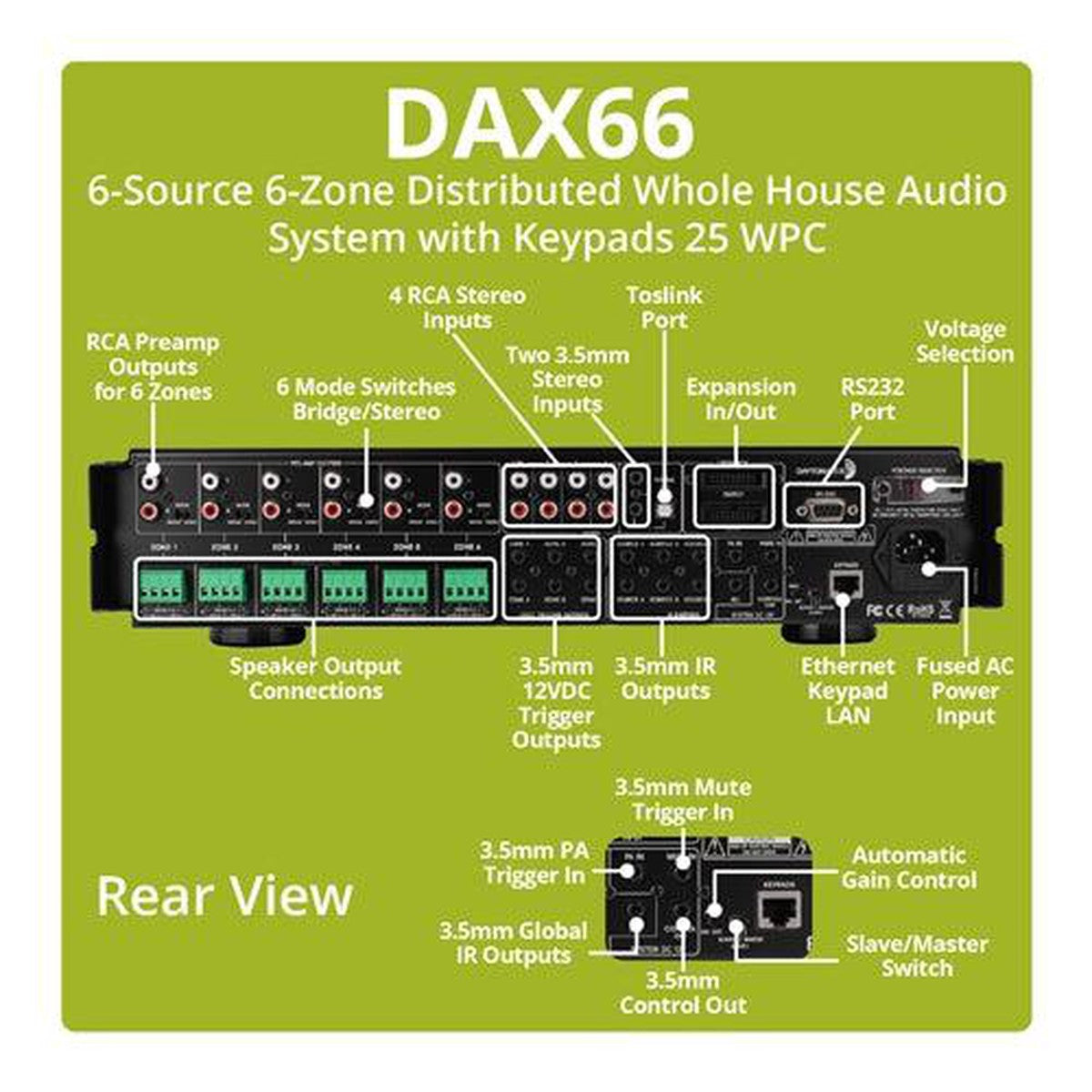 Dayton Audio-DAX66-12-Kanal Verstärker-Masori.de