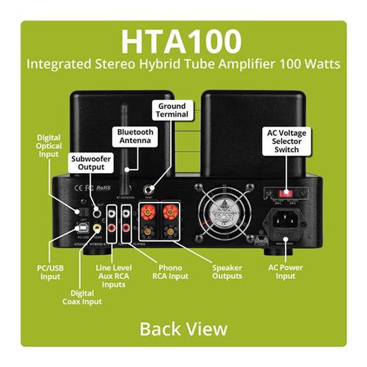 Dayton Audio-HTA100-2-Kanal Verstärker-Masori.de