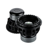 Due grandi subwoofer neri Deaf Bonce Apocalypse DВ-3.5K da 12 con bordi a coste e cornici metalliche, mostrati da varie angolazioni su uno sfondo bianco.