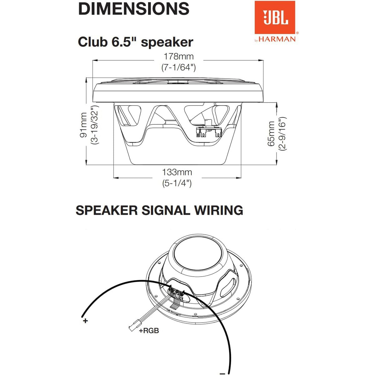 JBL-Marine Club62-6.5" (16,5cm) Koaxial-Lautsprecher-Masori.de