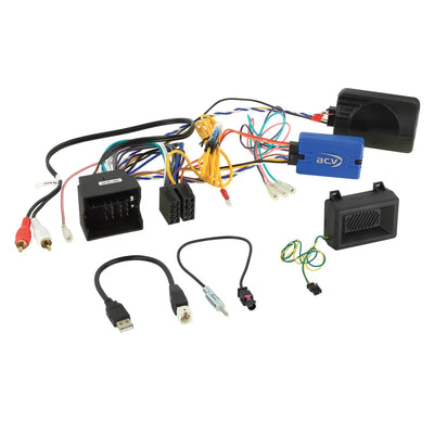 ACV-LFB BMW/Mini 40Pin Quadlock PDC/USB/Antenne-Lenkradfernbedienung-Masori.de