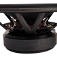 Vista laterale del subwoofer ARC Audio AS600 6,5 nero che mostra il cono, il telaio e il gruppo magnetico su uno sfondo bianco.