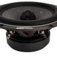Un diffusore per auto ARC Audio AS600 nero con terminali di cablaggio, cono e cappuccio antipolvere visibili è mostrato su uno sfondo bianco.