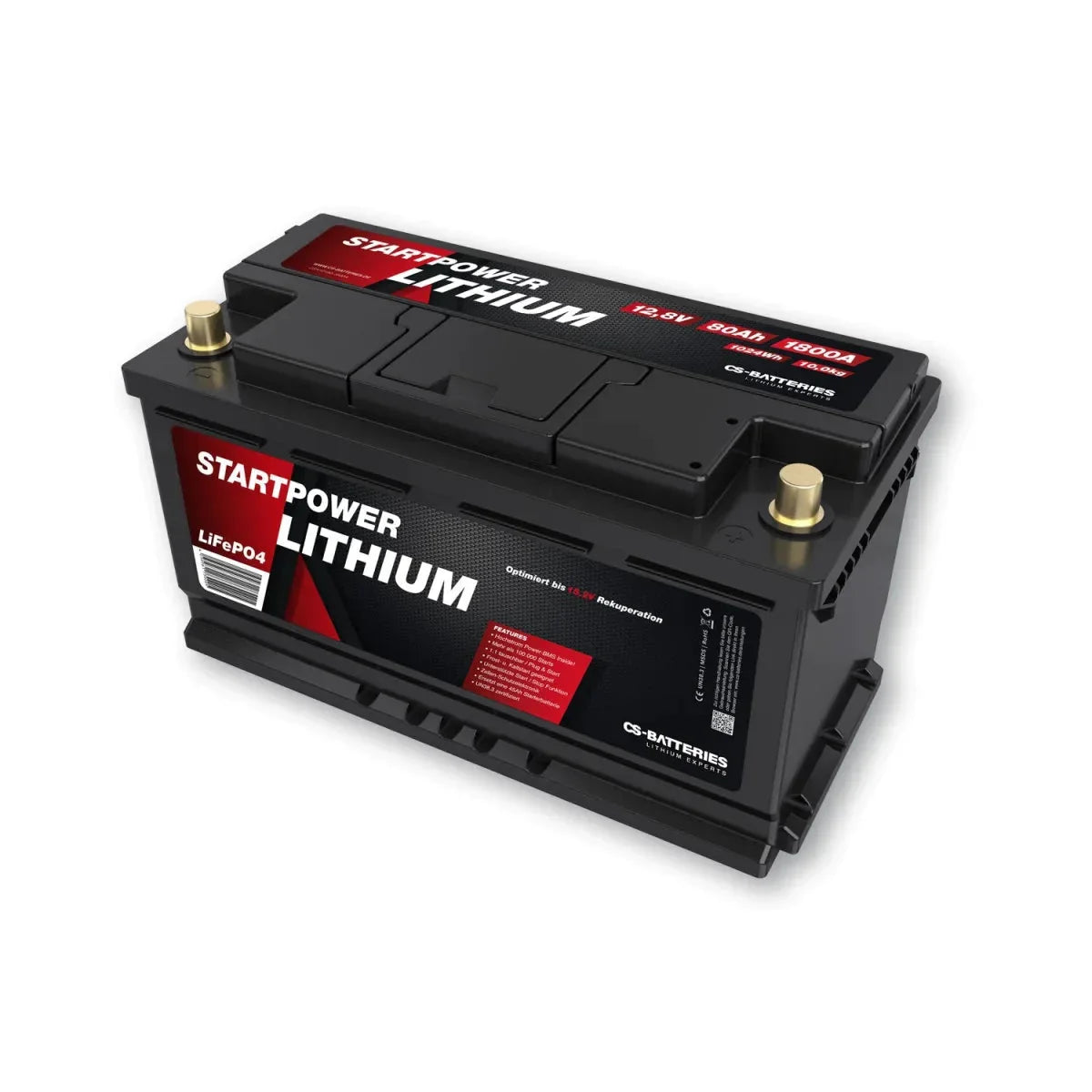 CS-Batteries-CSX12180 - 80Ah LiFePO4 Starter-Lithium - LiFePO4-Masori.de