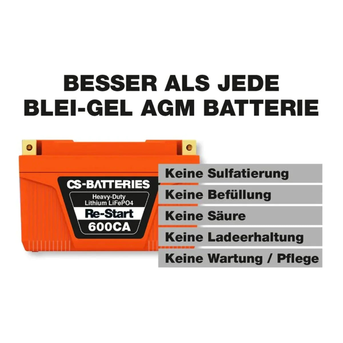 CS-Batteries-HDX-20 - 6Ah LiFePO4-Lithium - LiFePO4-Masori.de