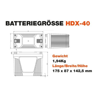 CS-Batteries-HDX-40 - 12Ah LiFePO4-Lithium - LiFePO4-Masori.de