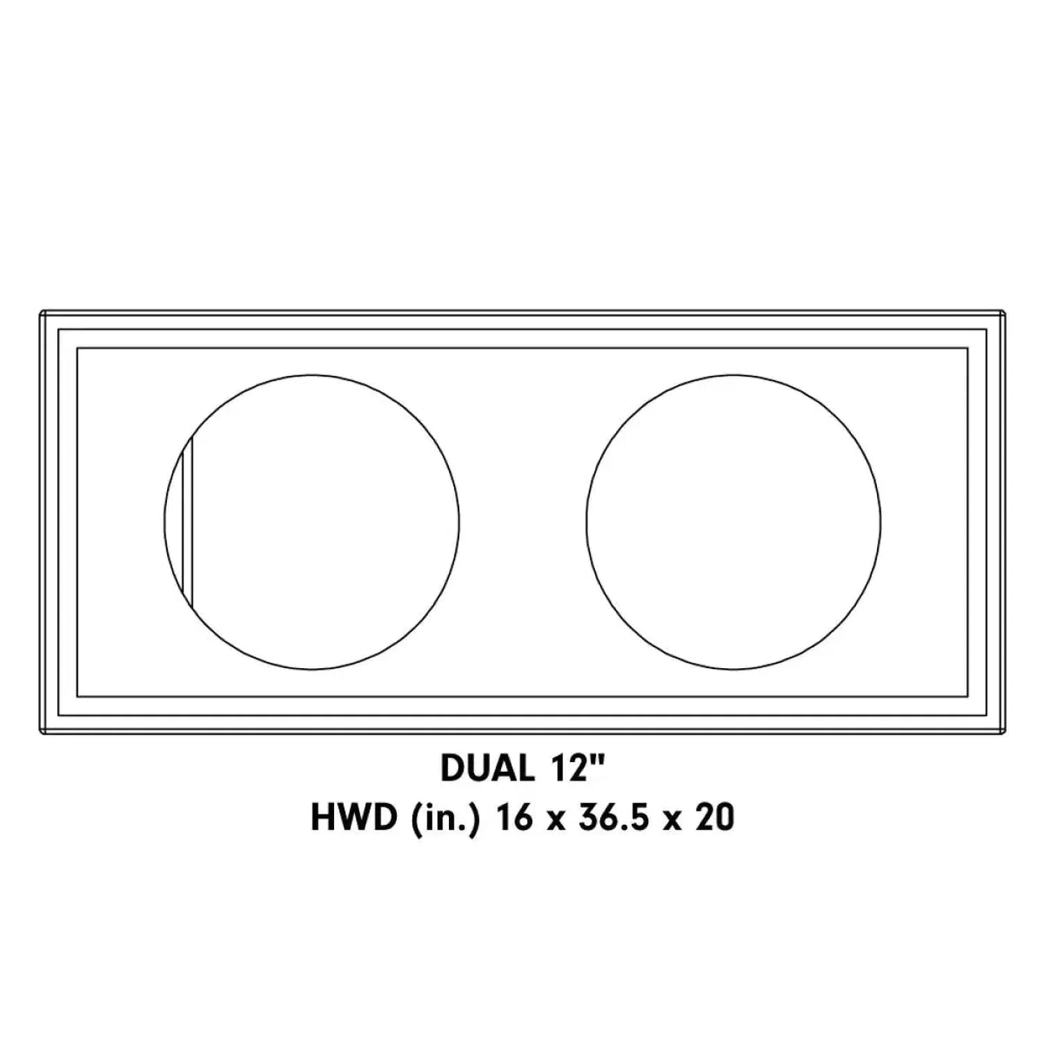 DD Audio-LE-512.2-12" (30cm) Gehäusesubwoofer-masori-kaufen