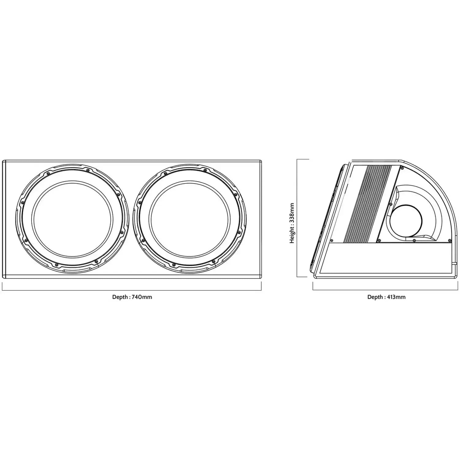 Edge Car Audio-DB EDB12TA-E0-12" (30cm) Aktiv-Gehäusesubwoofer-masori-kaufen