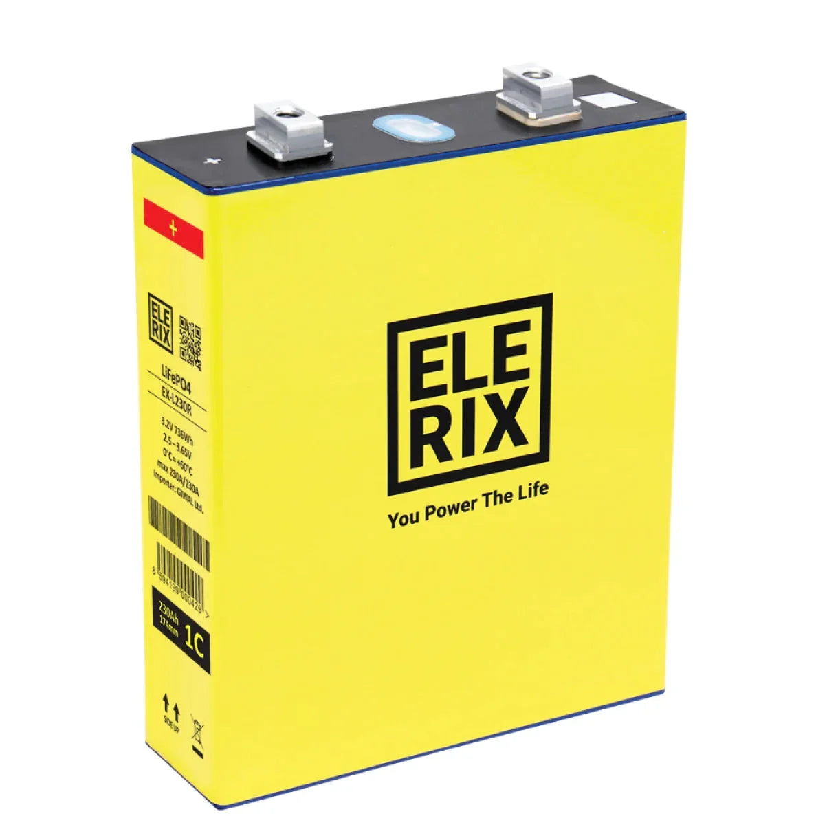 Elerix-EX-L230R-1C-230Ah-LiFePO4-Lithium - LiFeYPO4 Zelle-Masori.de