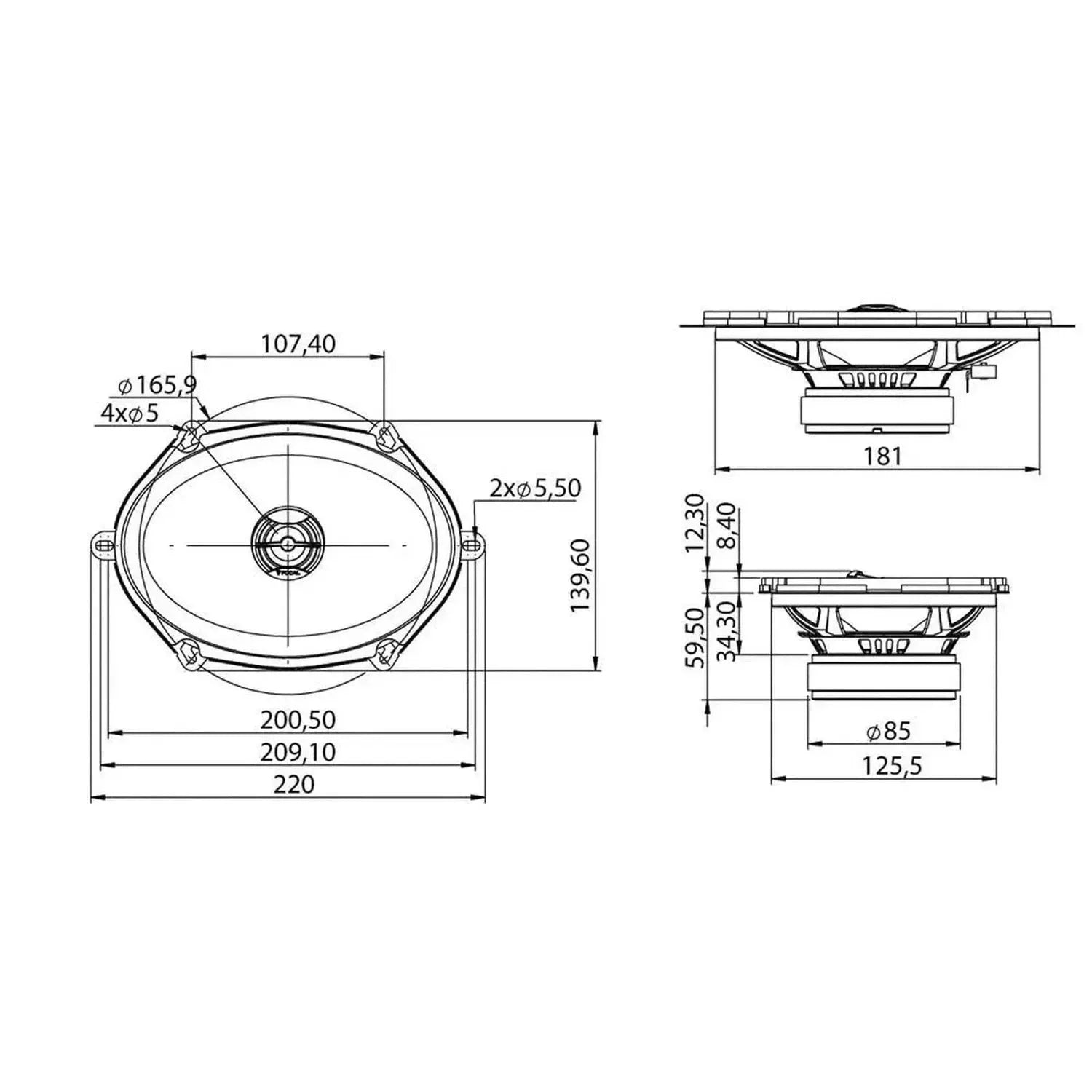 Focal-Access 570AC-5"x7" Koaxial-Lautsprecher-masori-kaufen