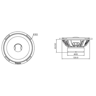 Focal-Polyglass PC165LE-6.5" (16,5cm) Koaxial-Lautsprecher-Masori.de