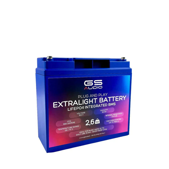 GS Audio-LifePo4 13,2V Extra light 20Ah M5 - LiFePO4-Lithium - LiFePO4-Masori.de