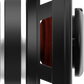 Seitenansicht des JBL STAGE1 42F-Lautsprechers mit sichtbarer Verkabelung und roten Details, die die beeindruckende Klangqualität vor weißem Hintergrund hervorheben.