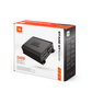 JBL STAGE GT 60041 Auto-Verstärkerbox, weiß mit orangefarbenen Akzenten; zeigt Produktbild, technische Daten und eine Spitzenleistung von 1240 Watt.