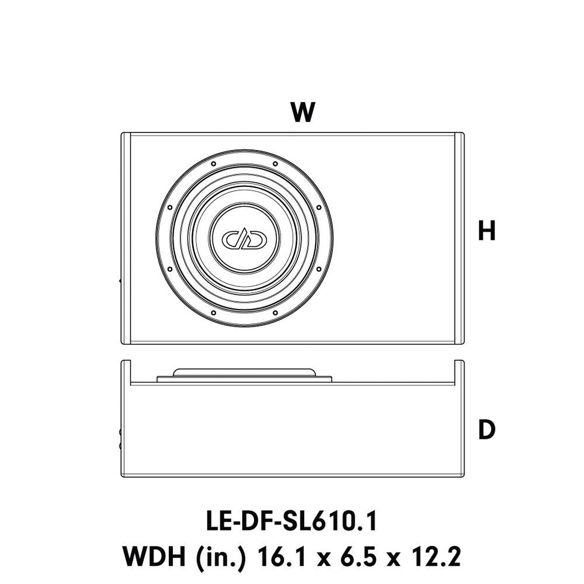 DD Audio-LE-DF-SL610-10" (25cm) Gehäusesubwoofer-Masori.de