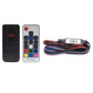 El DD Audio LED RGB Light Ring 8″ incluye un mando a distancia inalámbrico con botones de colores, tapa negra para las pilas, cables multicolores y una elegante caja de control negra.