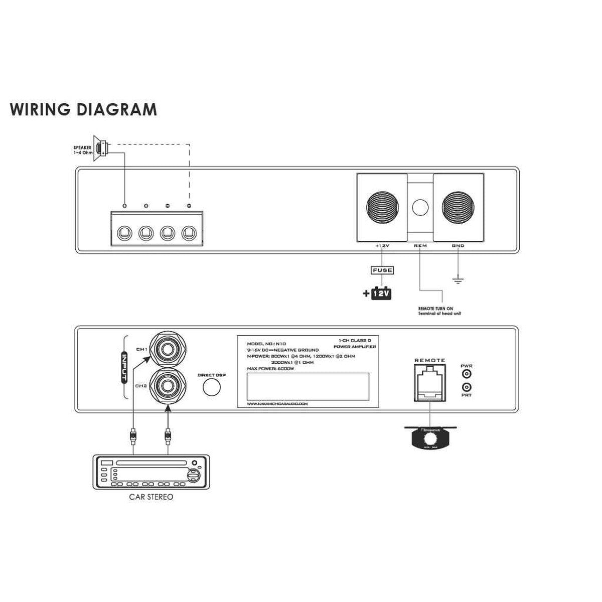 Nakamichi-N10-1-Kanal Verstärker-Masori.de