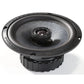 Audio System RXC165 EVO3: Black 6.5 coaxial car speaker, round grill, central dome, outer mounting holes, on white background.