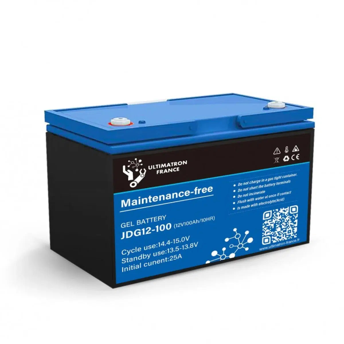 Ultimatron-JDG-12-100 100Ah - AGM-AGM Batterie-Masori.de