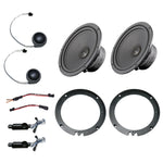 Le kit Ai-Sonic S1-MB Sprinter pour Mercedes Sprinter comprend 2 haut-parleurs, 2 tweeters, des connecteurs de câblage et des supports de fixation.
