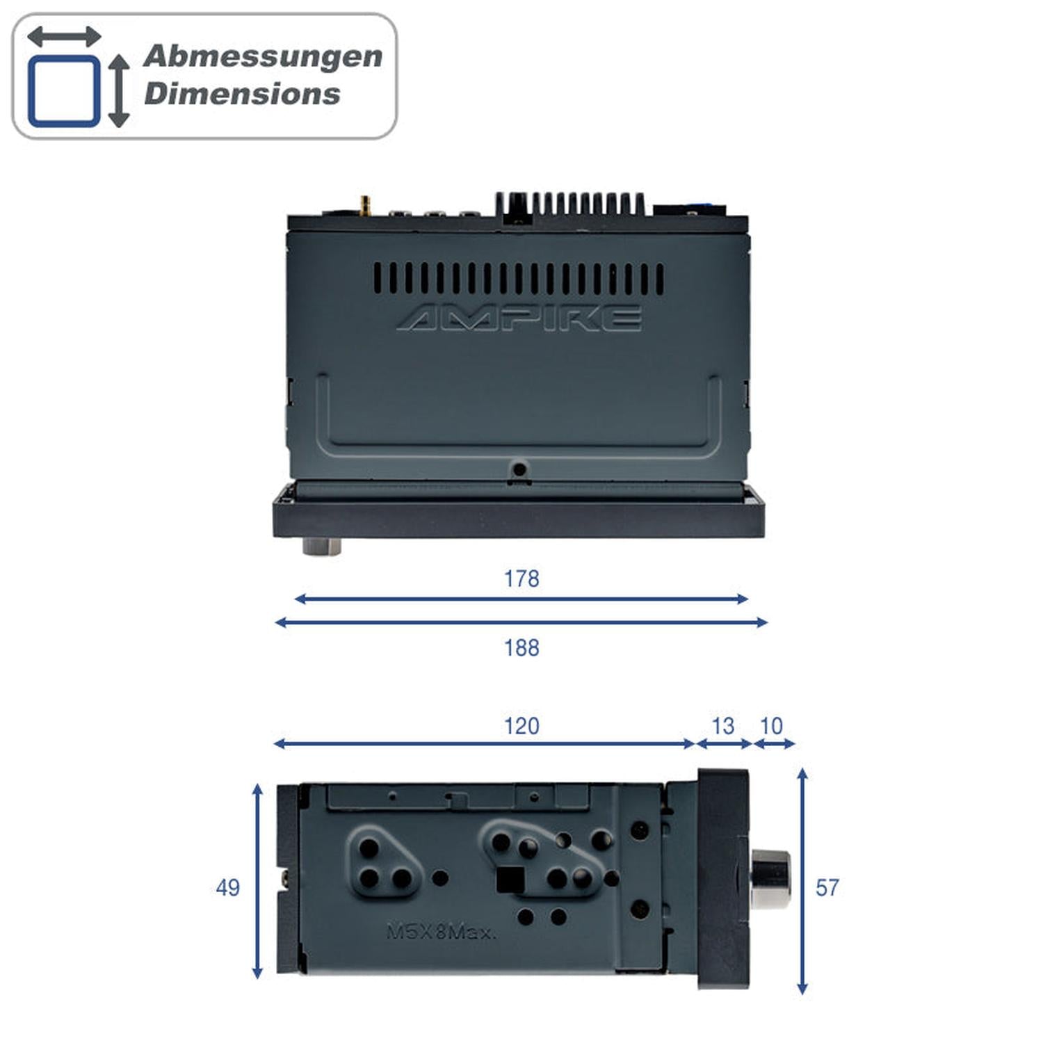 Ampire-CPR60-1-DIN Autoradio-masori-kaufen