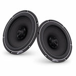 Due diffusori per auto ARC Audio RS 6.0 di colore nero con centro a forma di cono e logo ARC AUDIO sui cerchi, su sfondo bianco.