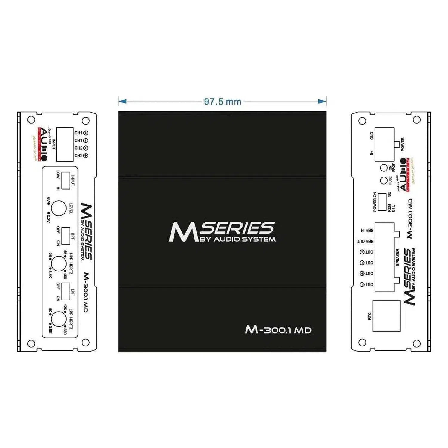 Audio System-M-300.1 MD-1-Kanal Verstärker-masori-kaufen