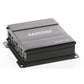 Un amplificatore Audio System M-500.4 MD rettangolare nero con tecnologia SMD e porte di ingresso/uscita multiple laterali, etichettato M SERIES BY AUDIO SYSTEM.