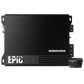 Audiocontrol EPIC750 1-Kanal Verstärker con Bass-Prozessor Epicenter, Logo in argento e ACR-1 Fernbedienung.