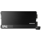 The black Audiocontrol EPICFIVE 5-channel amp features a brushed metal finish, logo, and wired remote—perfect for powerful subwoofer RMS output.