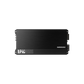 A black Audiocontrol EPICFIVE 5-Kanal Verstärker with a rectangular design and side branding is photographed on a white background.
