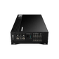 A black Audiocontrol EPICFIVE 5-channel car audio amplifier with front connection ports and control dials, shown against a white background.