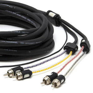 Câble Y Audison Connection First FSM-030 - Adaptateur 1 Femelle Vers 2 Mâles, 0,3 M - Connecteurs Nickelés, Gaine Bleue Souple - Pour Autoradio, Hi-Fi Mobile