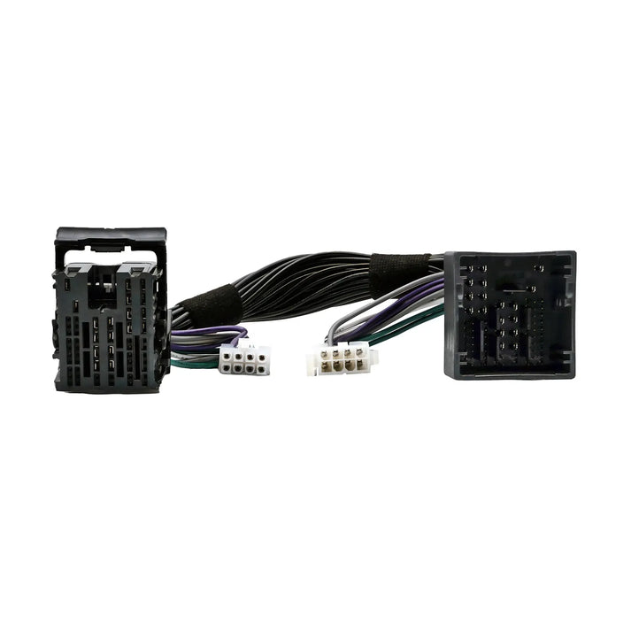Il cablaggio Audison Prima AP T-H PSA01 è dotato di connettori neri, spine bianche e fili con codice colore per facilitare linstallazione di amplificatori o accessori aftermarket sui veicoli Peugeot/Citroën.