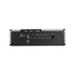 Avatar ABR-800.1, pannello posteriore nero: amplificatore monoblocco a 1 canale in classe D, 800 W RMS, diverse porte di ingresso/uscita, manopole di regolazione e spie luminose.