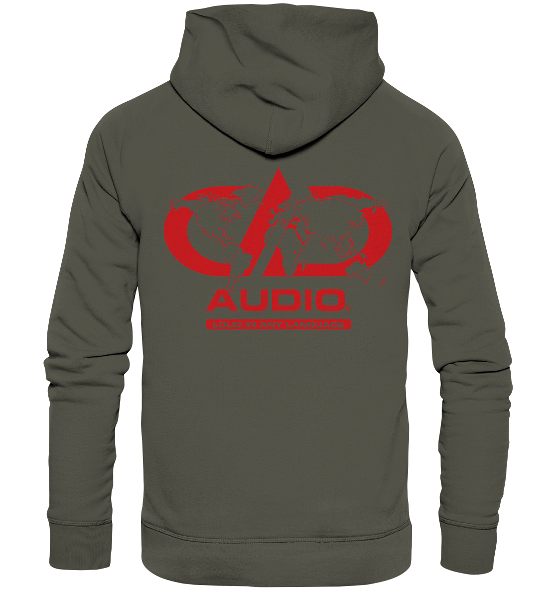 Masori-Loud in any language - Organic Hoodie-Hoodies-Masori.de