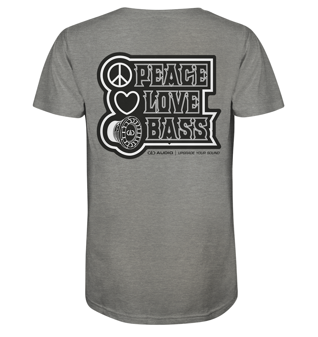 DD Audio-Peace love bass Shirt-T-Shirt-Masori.de