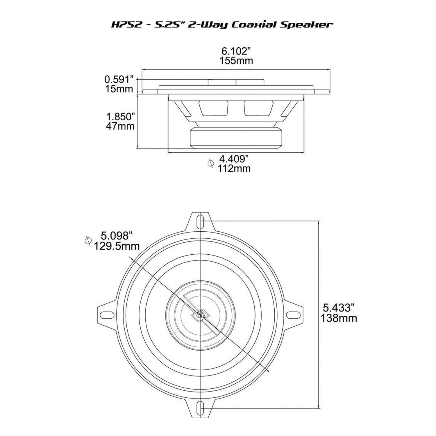Cerwin Vega-HED Series H752-5" (13cm) Koaxial-Lautsprecher-masori-kaufen