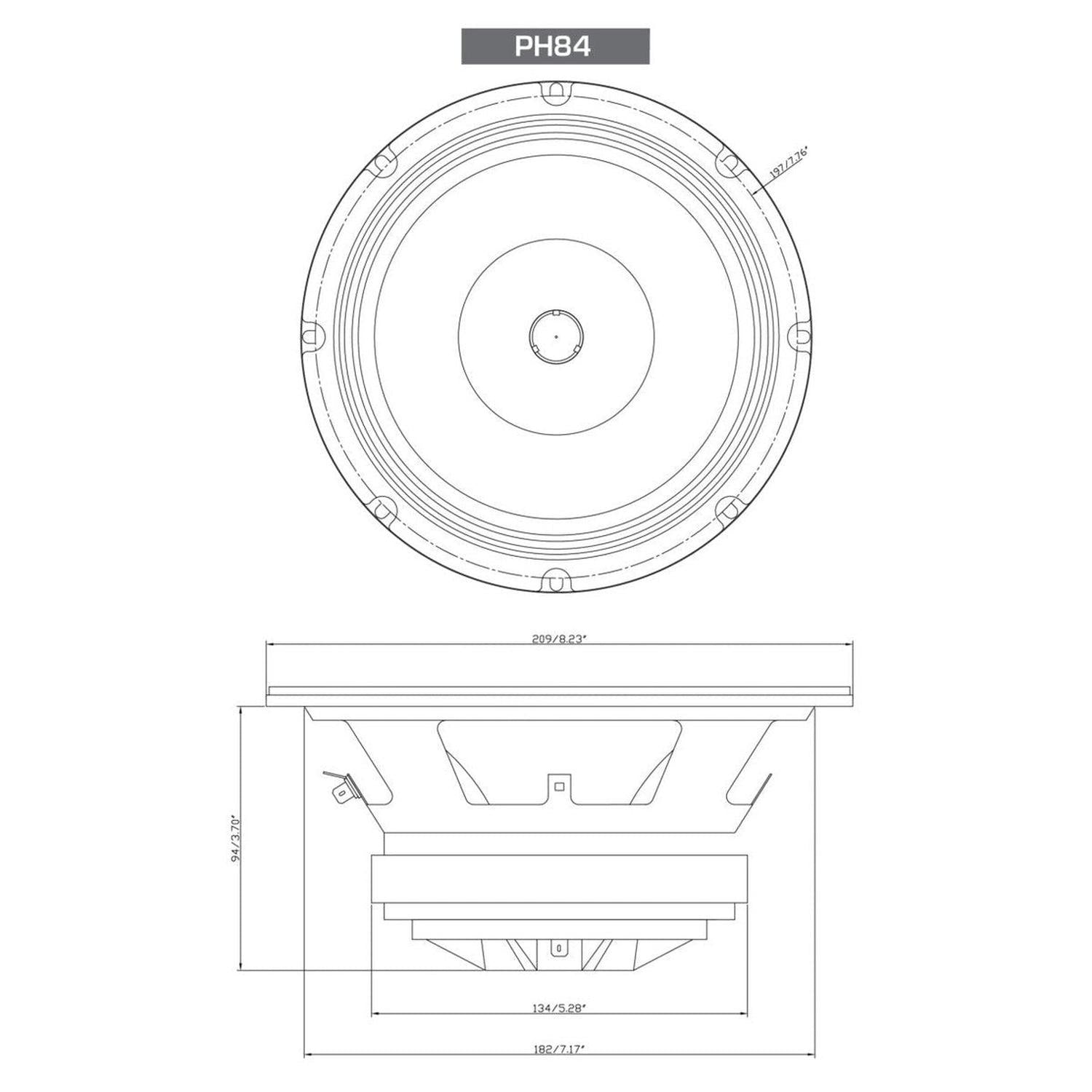 vegaさん専用 Cerwin Vega PH84 8 Inch Coaxial Speaker | Masori