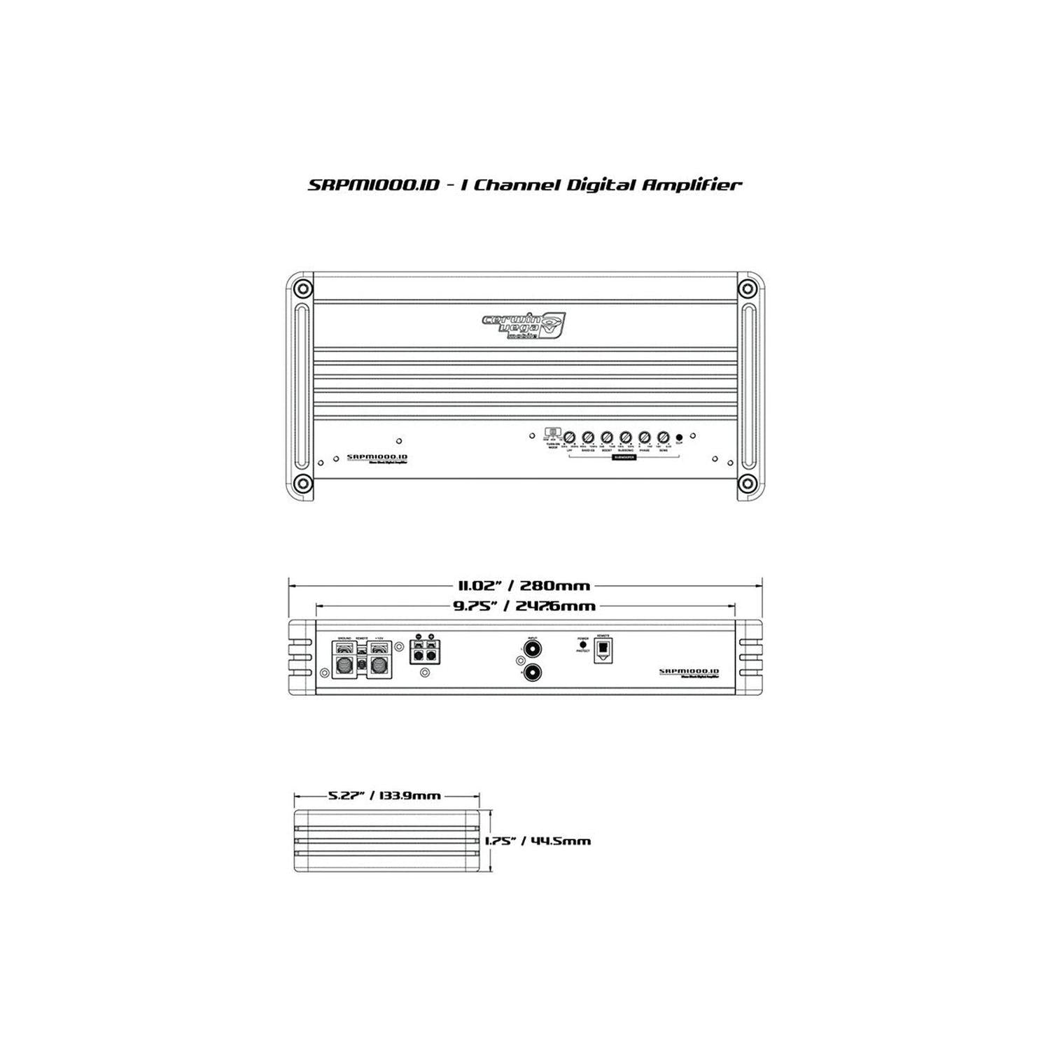 Cerwin Vega-RPM Stroker SRPM1000.1DW-1-Kanal Verstärker-masori-kaufen