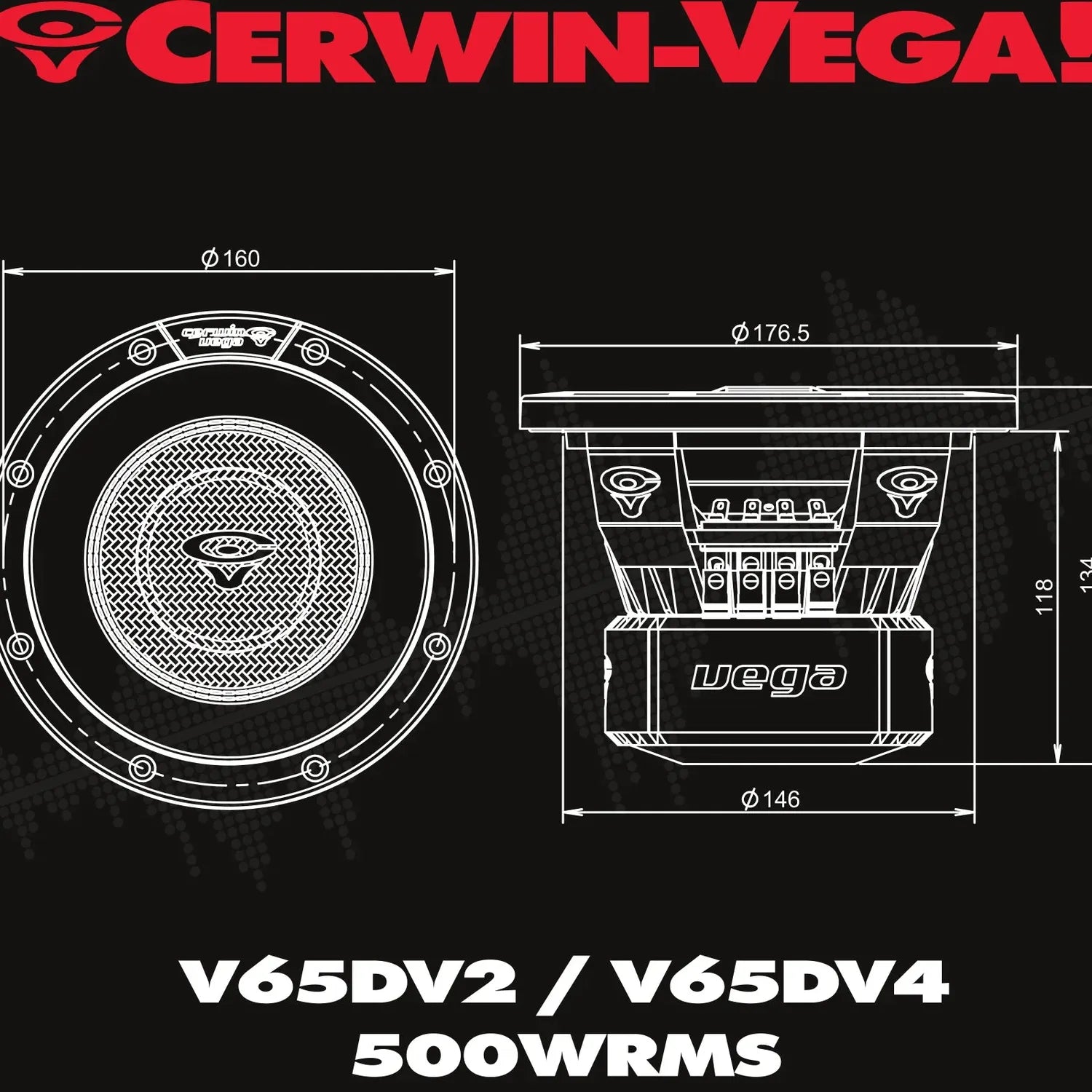 Cerwin Vega-Vega 2025 Edition V65DV2/4-6.5" (16,5cm) Subwoofer-masori-kaufen