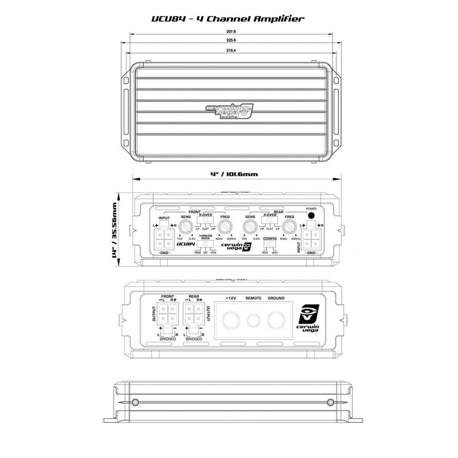Cerwin Vega-VEGA VCU84-4-Kanal Verstärker-masori-kaufen