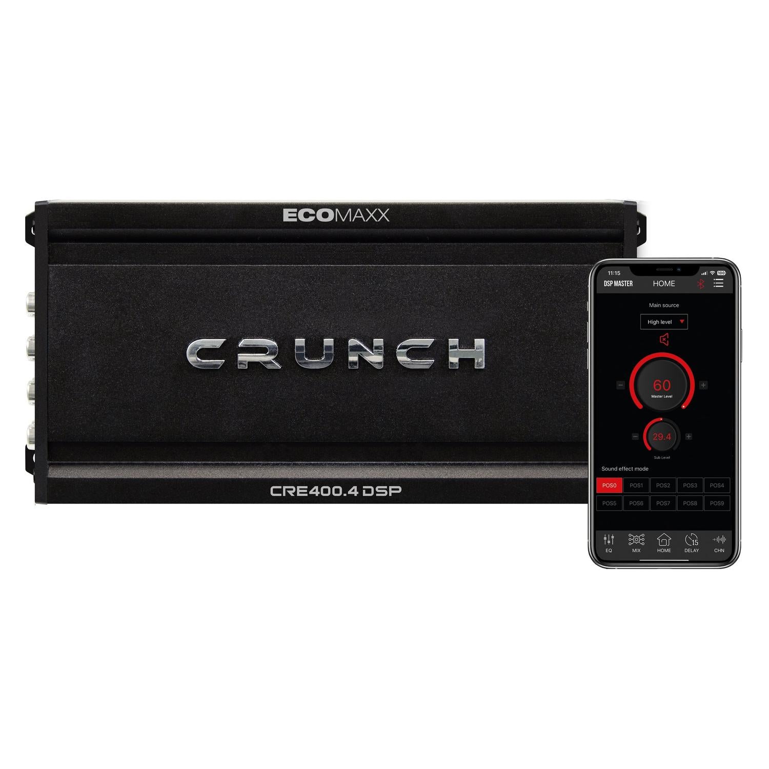 Crunch-ECOMAXX CRE CRE400.4DSP-ISO.M (B-Ware)-4-Kanal DSP-Verstärker-masori-kaufen