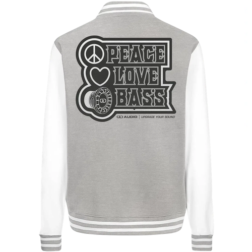DD Audio-Peace love bass College Jacket-Jacken und Zipper-masori-kaufen