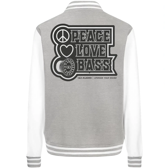 DD Audio-Peace love bass College Jacket-Jacken und Zipper-masori-kaufen